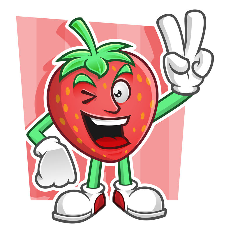 和平苹果吉祥物-苹果特征向量-苹果商标