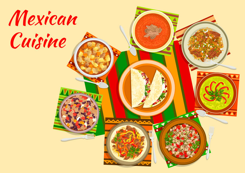 墨西哥菜的多彩节日菜肴象征