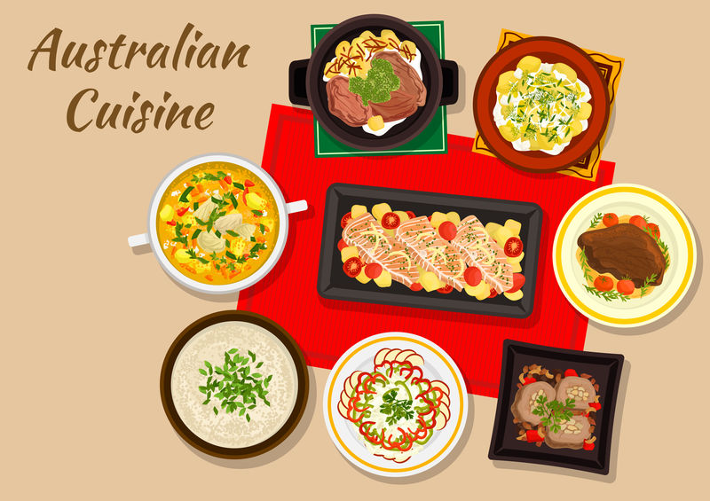澳大利亚美食节日晚餐图标