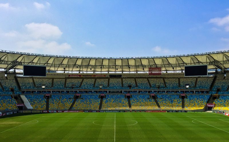 巴西里约热内卢-大约2014年5月：马拉卡纳体育场位于巴西里约热内卢