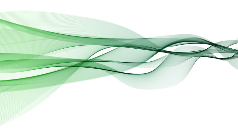 抽象色波设计元素-绿波