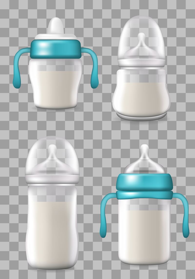 母乳喂养，婴儿奶瓶独立图标