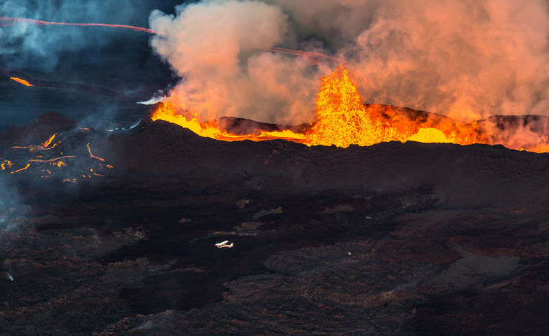 冰岛火山爆发