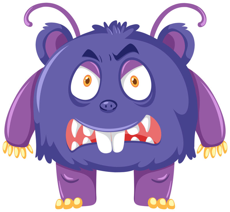 可怕的紫色怪物