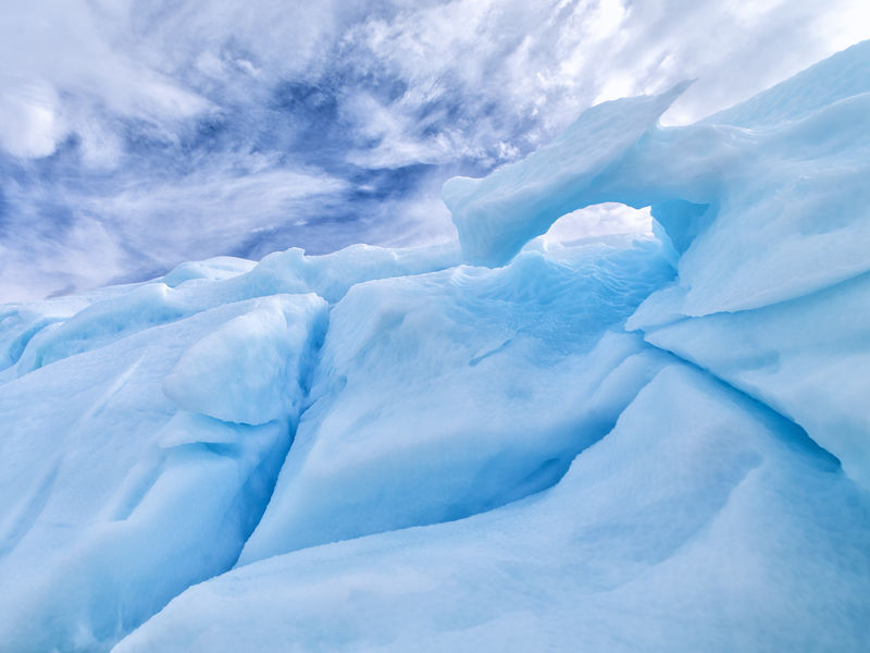 南极冰山景观