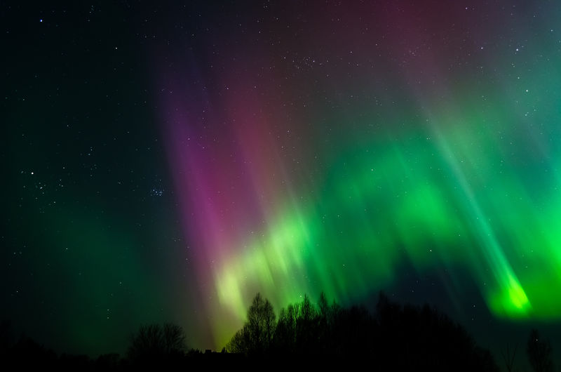 爱沙尼亚天空北极光的美丽照片
