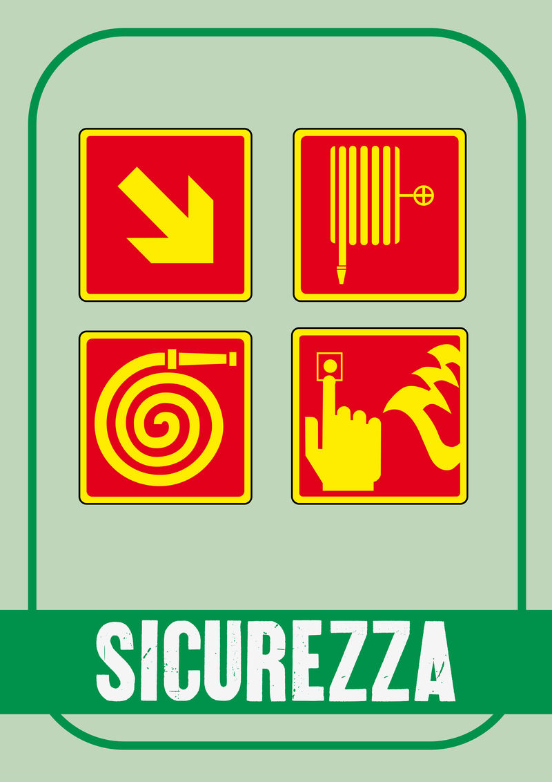 安全标志：各类火灾应急标志