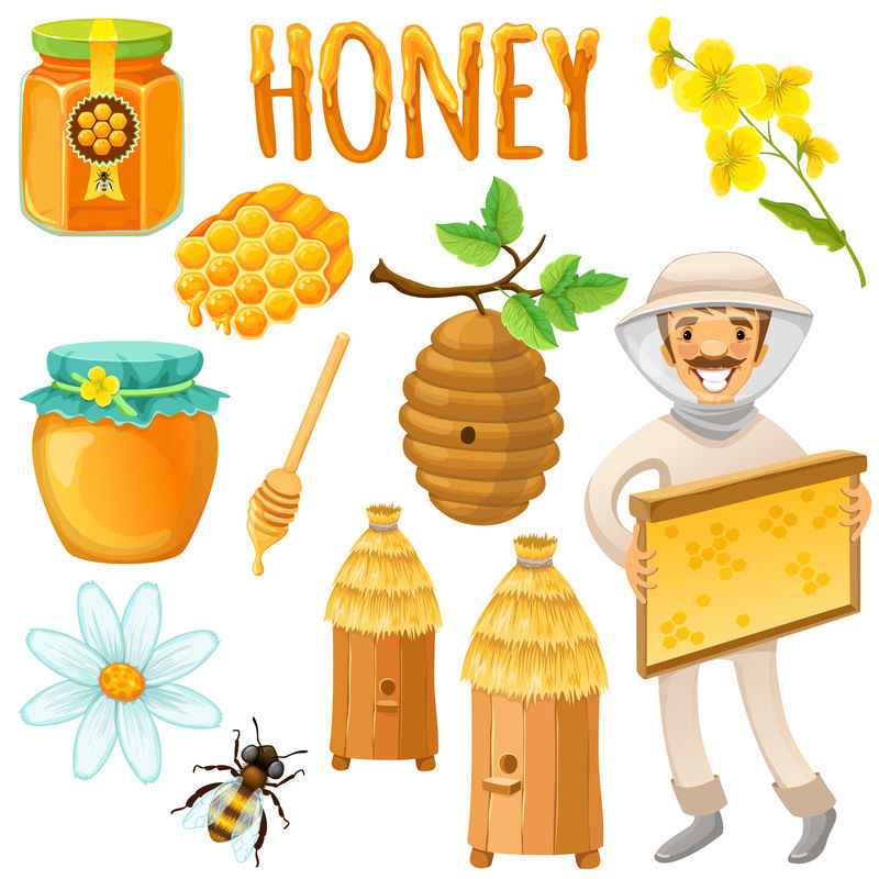 蜂蜜图标集