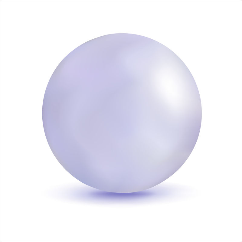 三维插图-球体与珍珠效果-设计用矢量元素