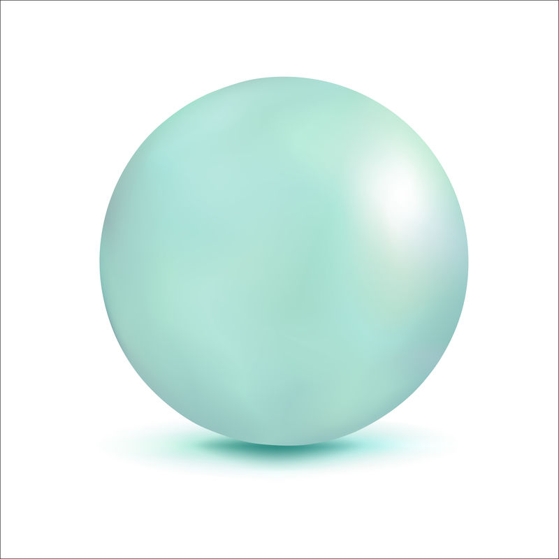 三维插图-球体与珍珠效果-设计用矢量元素