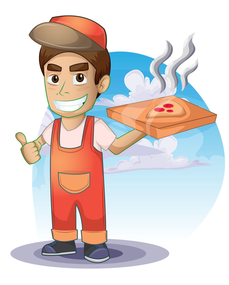 比萨饼送货员-游戏和动画分层-游戏设计资产