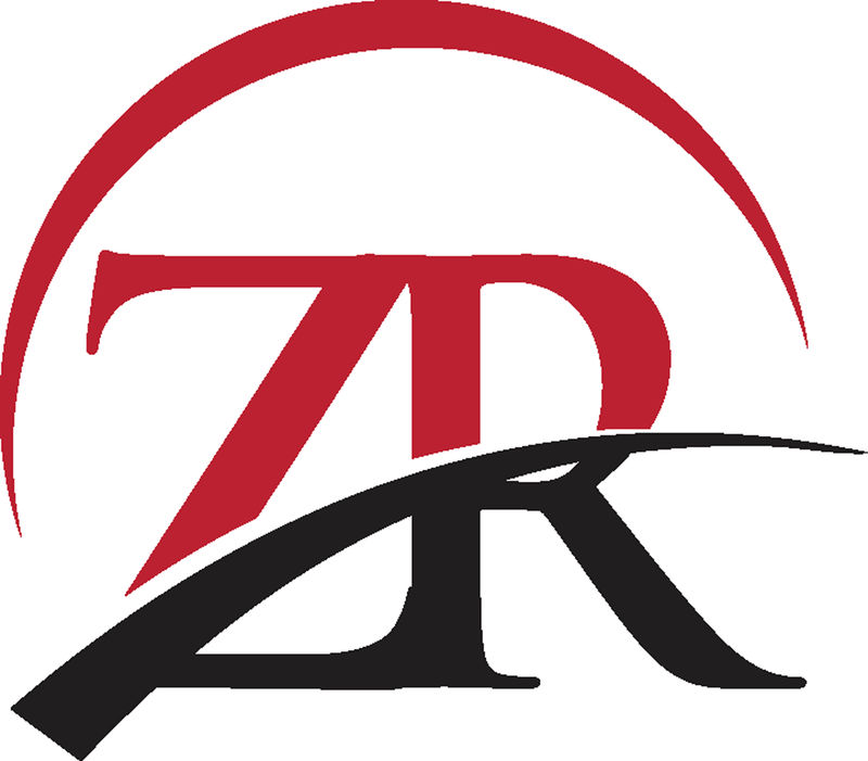 字母ZR链接简单徽标矢量
