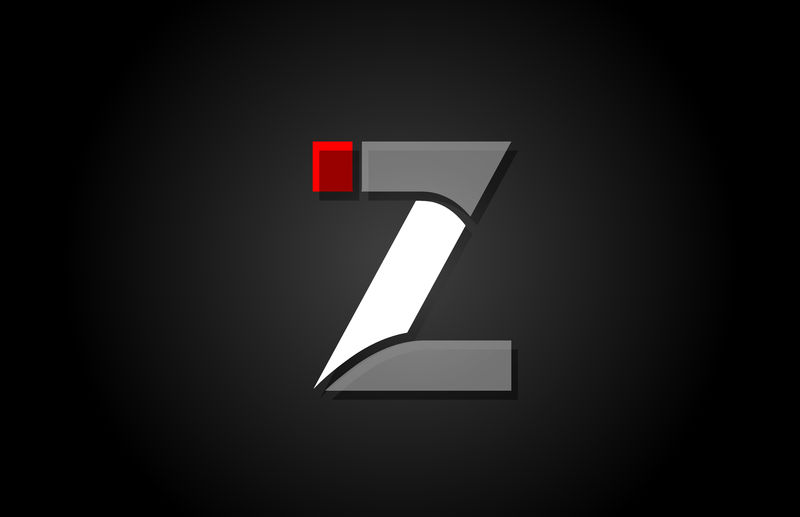 公司图标设计用红白黑Z字母标志