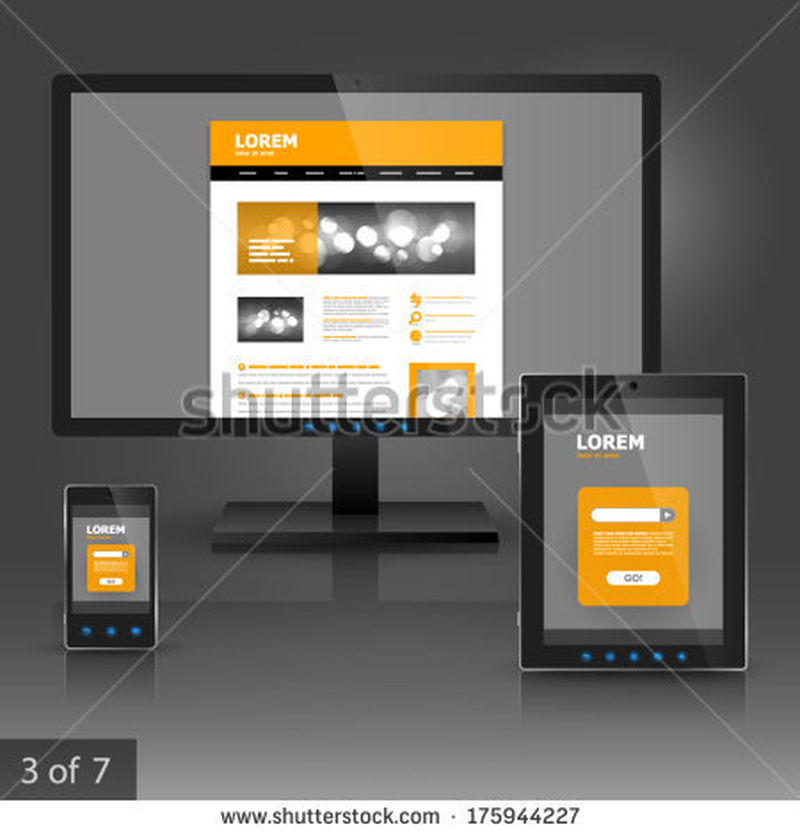 黑色经典应用程序模板设计-用于黄色形状的企业标识-文具套装