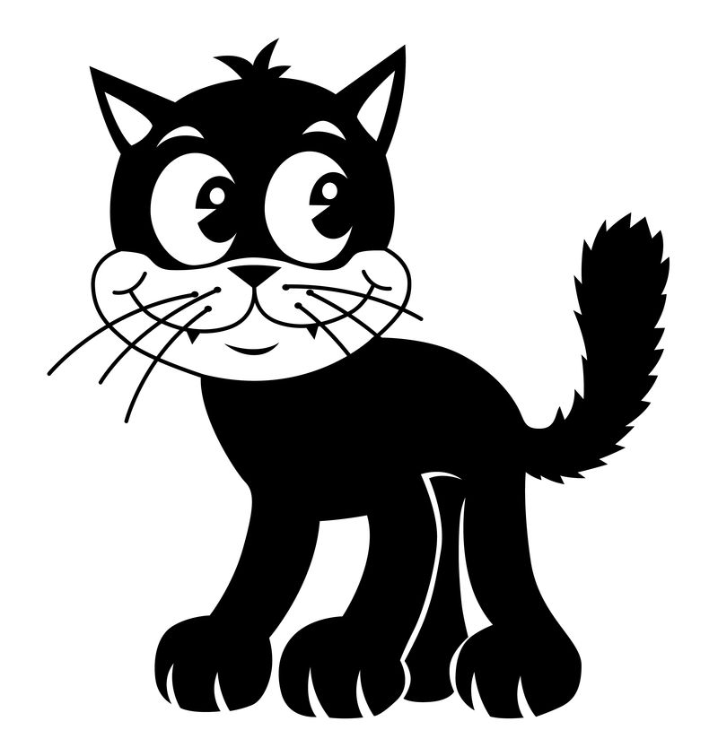 黑色复古猫