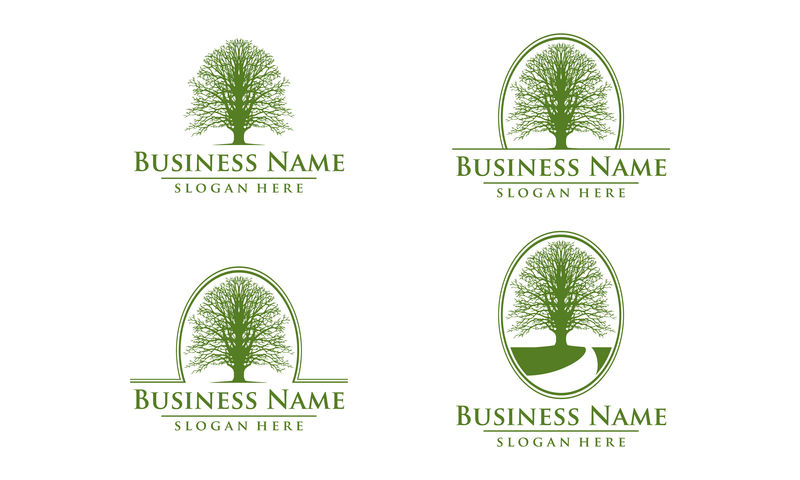 园林公司、园林工具店或种子和植物贸易的标志模板