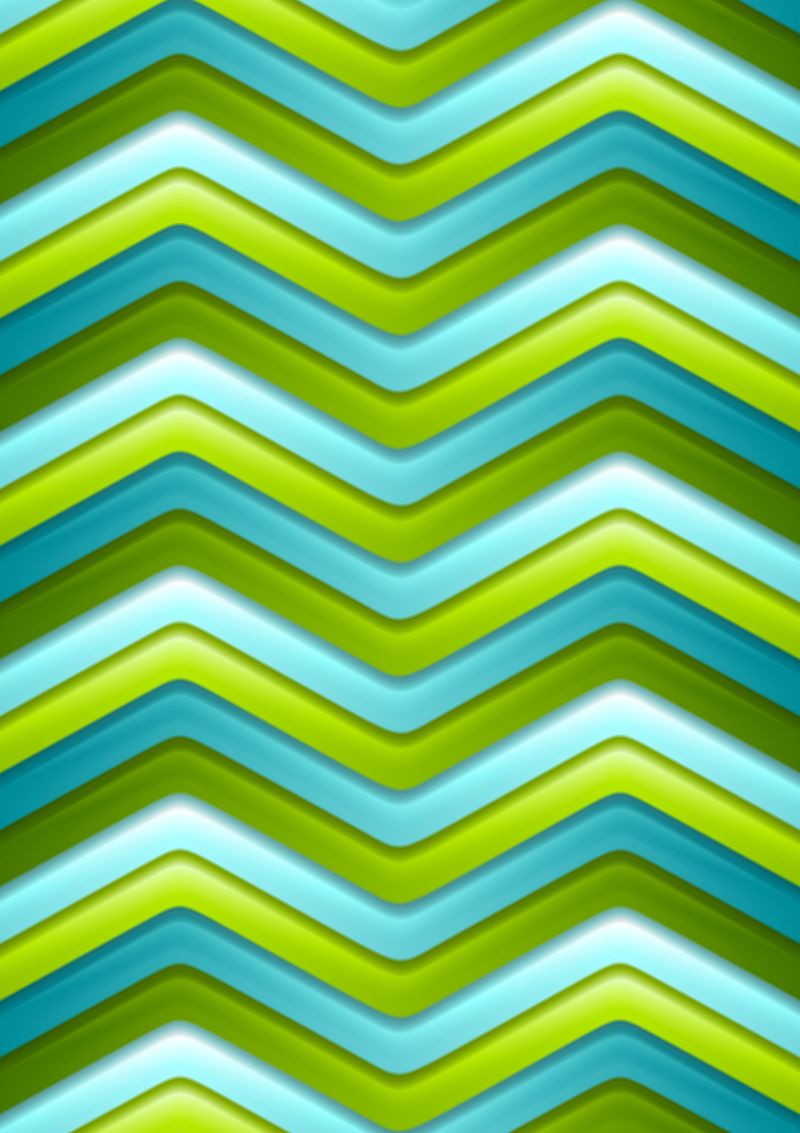 抽象绿色和绿松石色曲线条纹
