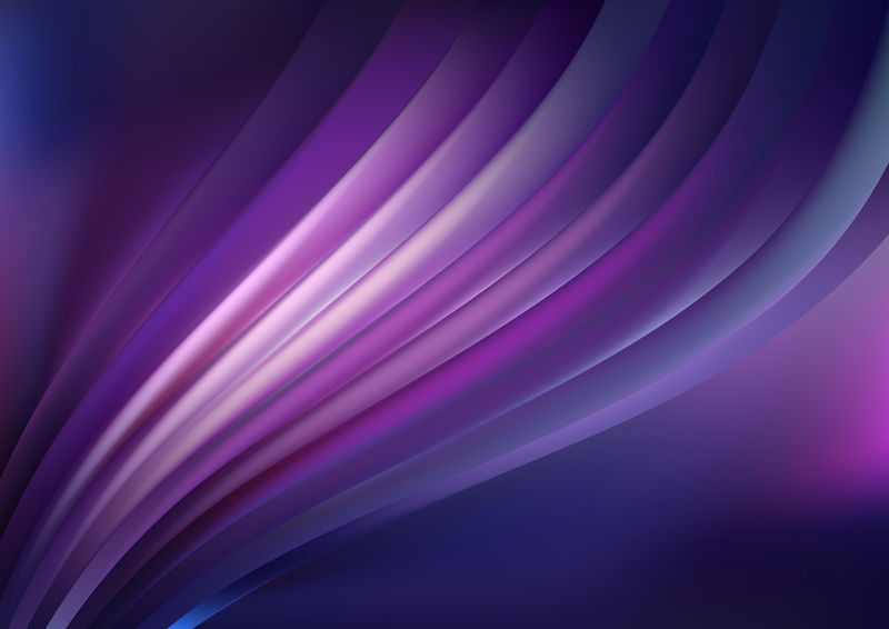 深紫色矢量背景-带有扭曲的线条-带有渐变的回旋抽象插图-为您的商业设计抽象风格