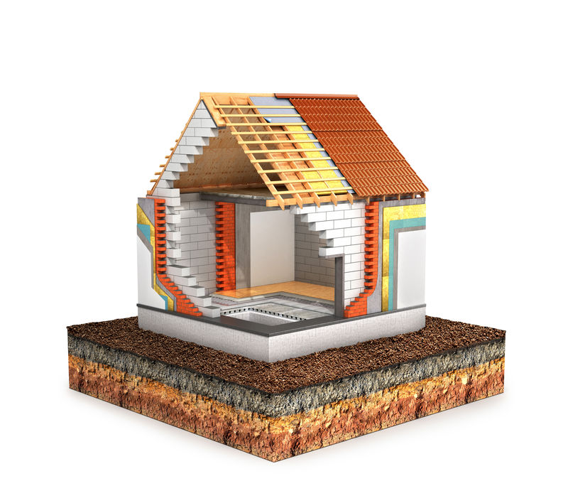 建设理念-在建房屋的土地-隔热-三维图解