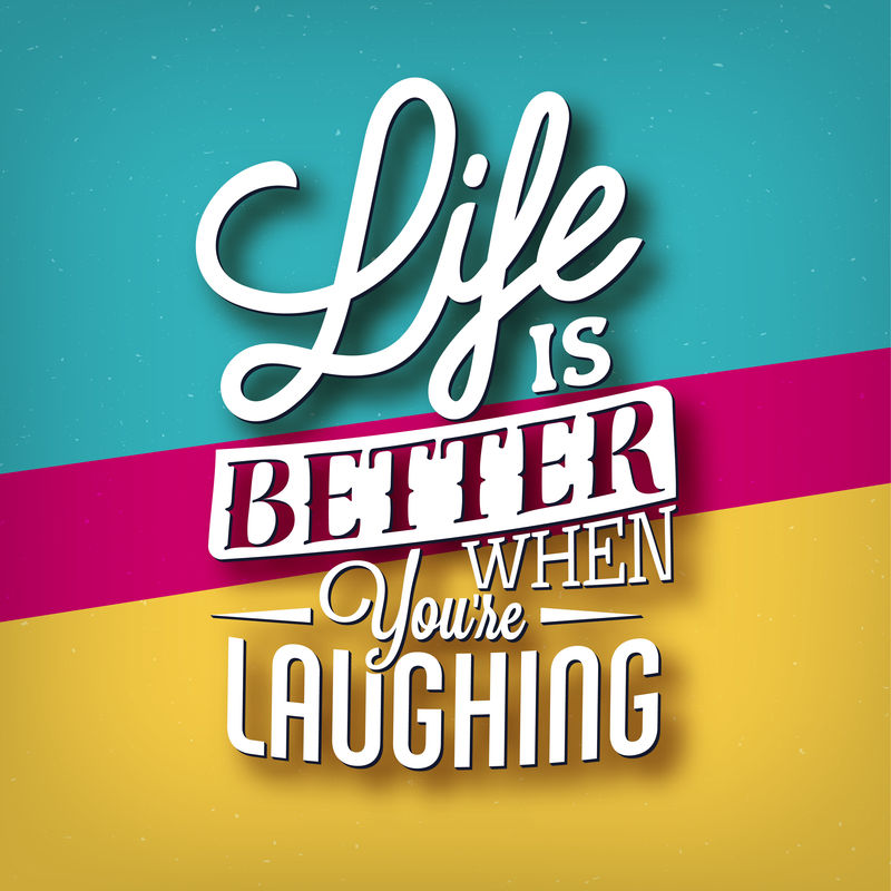 排版引用：“笑的时候生活会更好”的文字载体