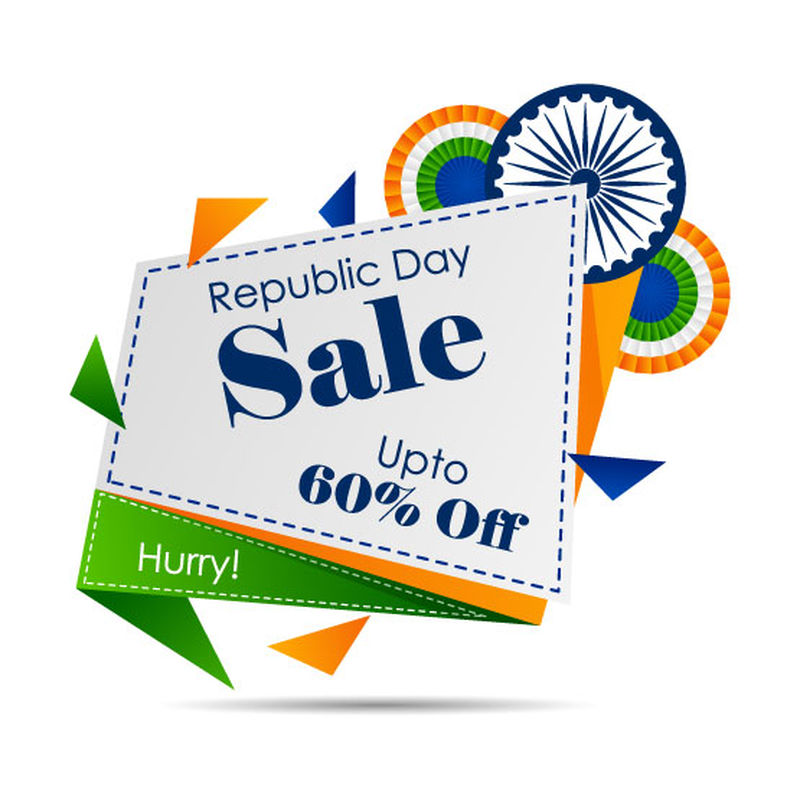印度独立日庆祝活动的插图、销售横幅或销售海报
