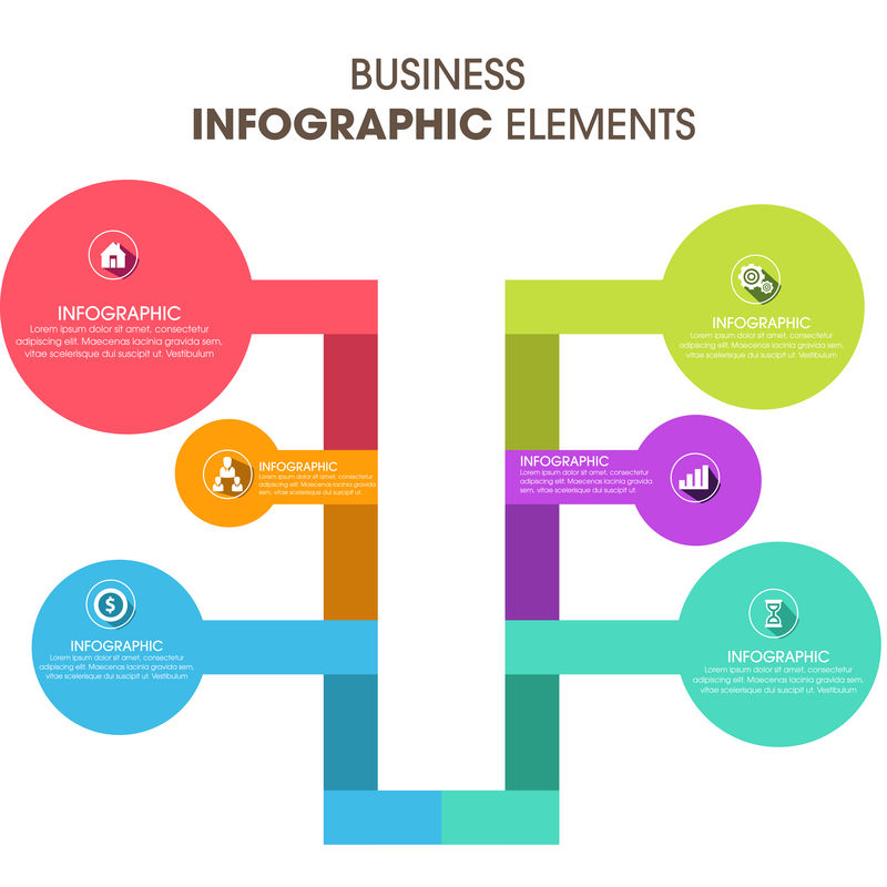 商业信息图形矢量插图-可用于工作流布局、横幅、图表、数字选项、升迁选项、网页设计等