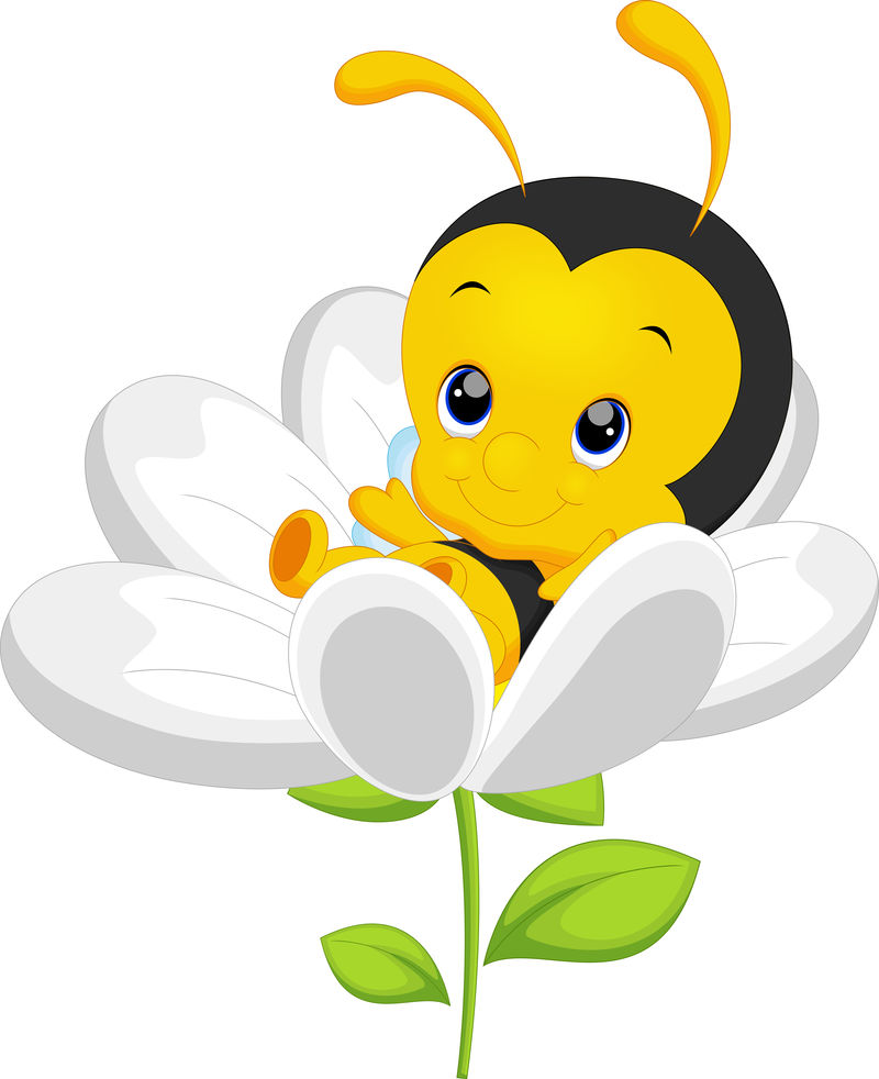向日葵上可爱的小蜜蜂