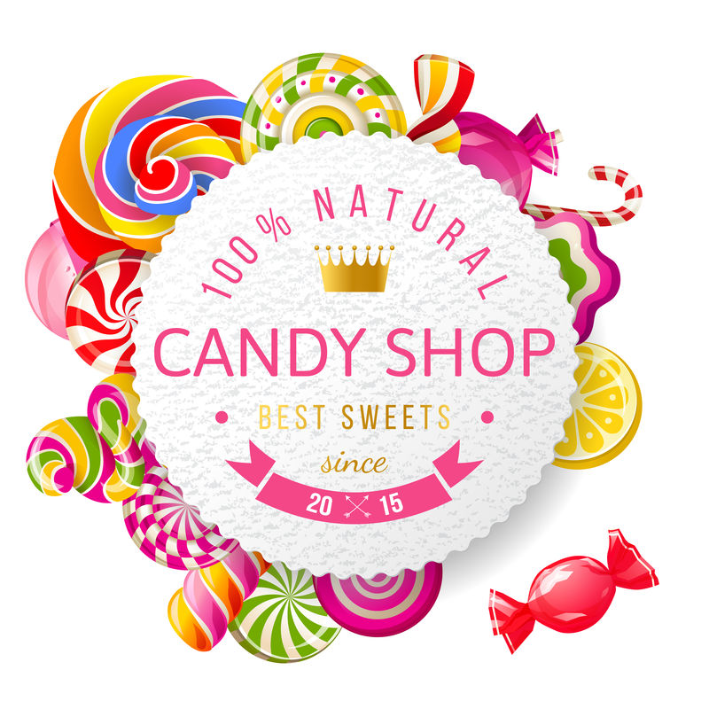 糖果店标牌及类型设计