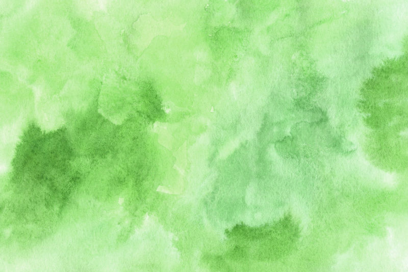 装饰性纹理-抽象绿色水彩背景