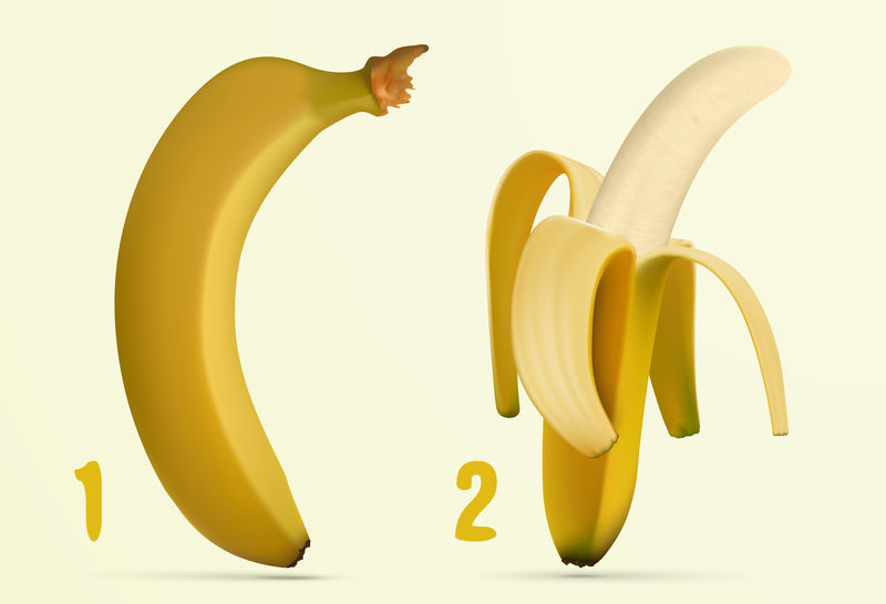 去皮香蕉