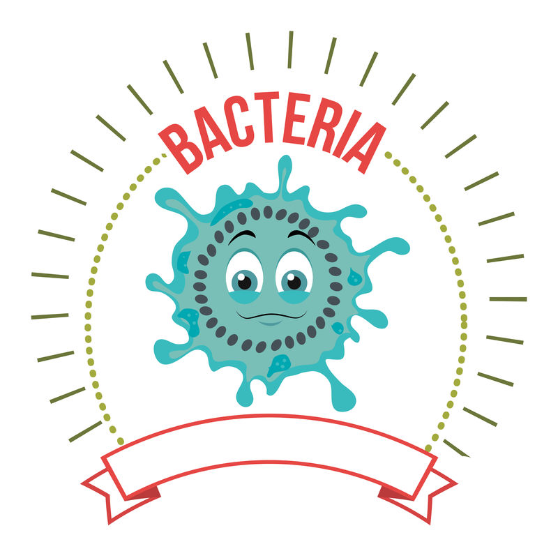细菌与细菌卡通