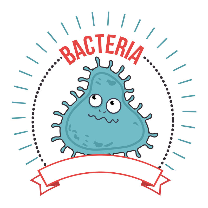 细菌与细菌卡通
