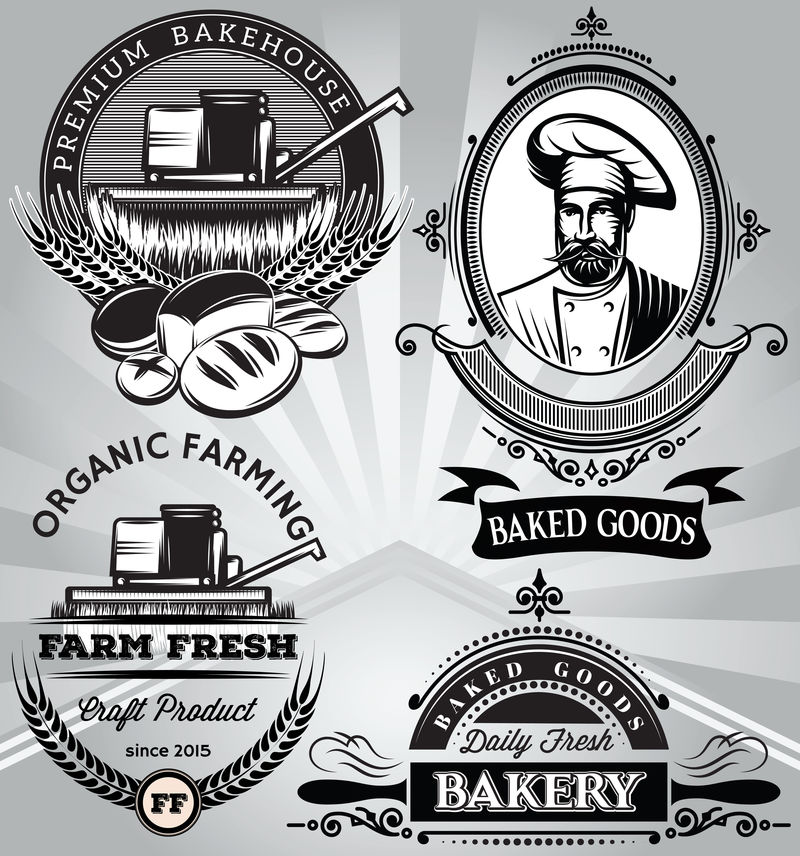 baker收获机烘焙主题徽章