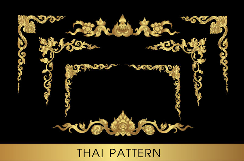 泰国传统装饰品的黄金元素