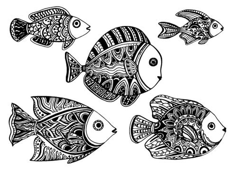 纹身装饰鱼