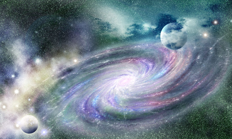 宇宙中的旋涡星系