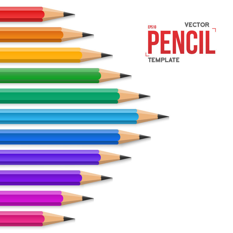 彩色石墨办公铅笔