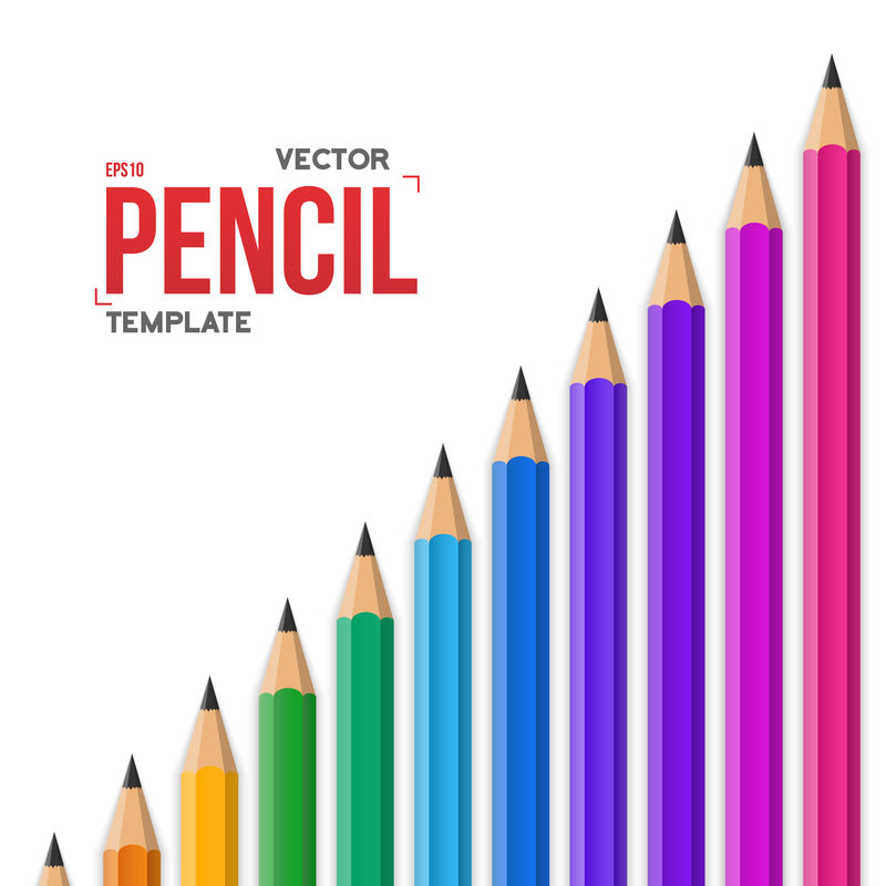 彩色石墨办公铅笔