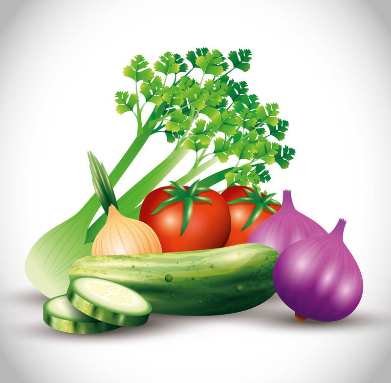 新鲜有机蔬菜、健康食品、健康生活方式或饮食