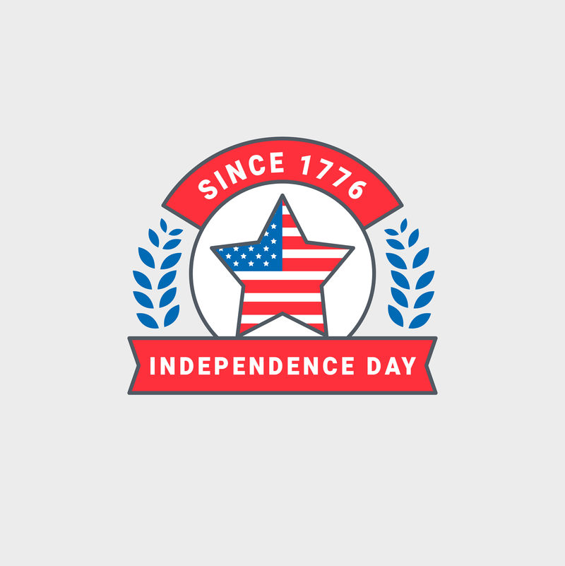 美国独立日徽章载体