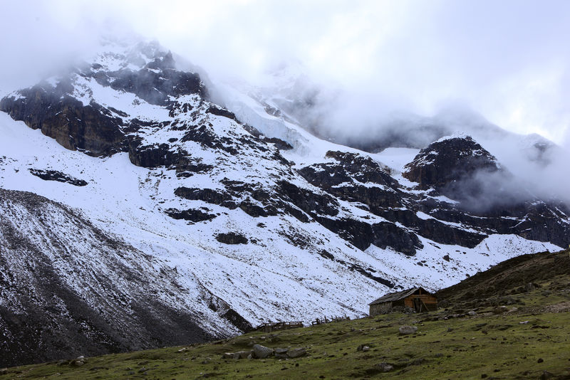 印度锡金雪盖山喜马拉雅山脉