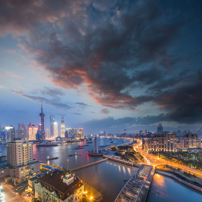 中国上海夜景