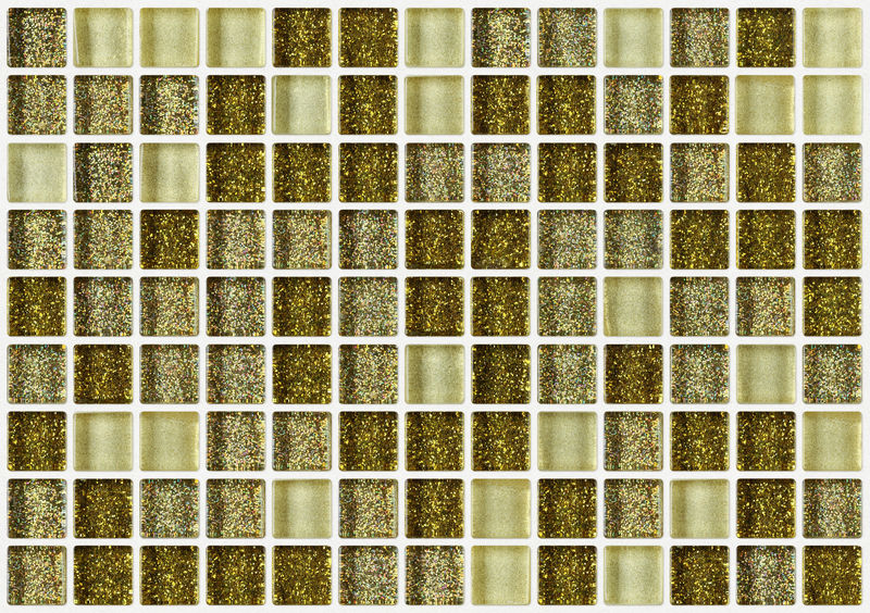 瓷砖马赛克广场装饰金光闪闪的纹理背景