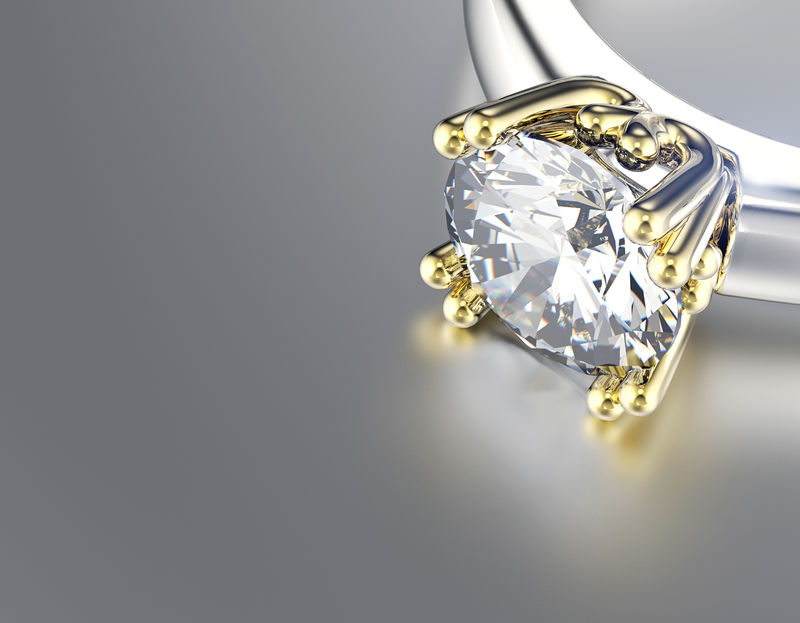 钻石结婚戒指时尚珠宝背景