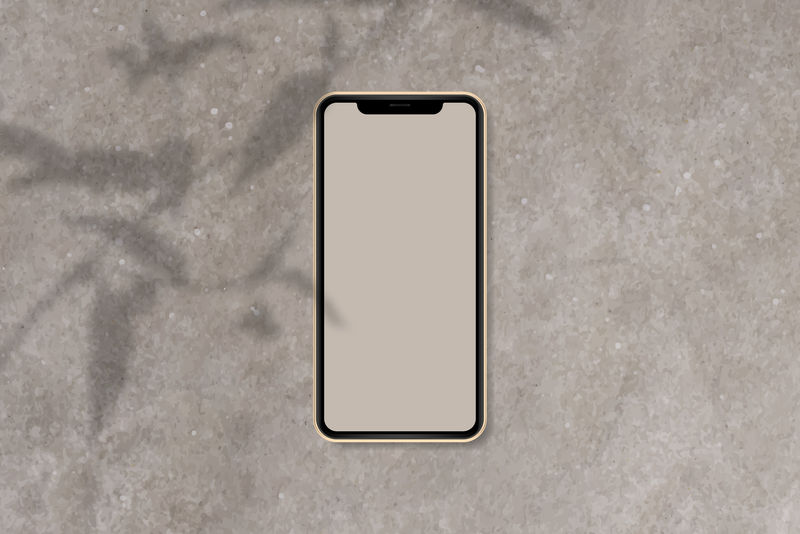 棕色大理石背景向量手机模型