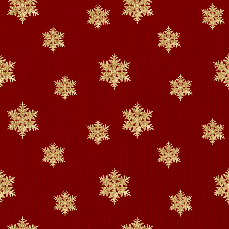 红色圣诞雪花无缝图案背景矢量威尔森·本特利摄影混音