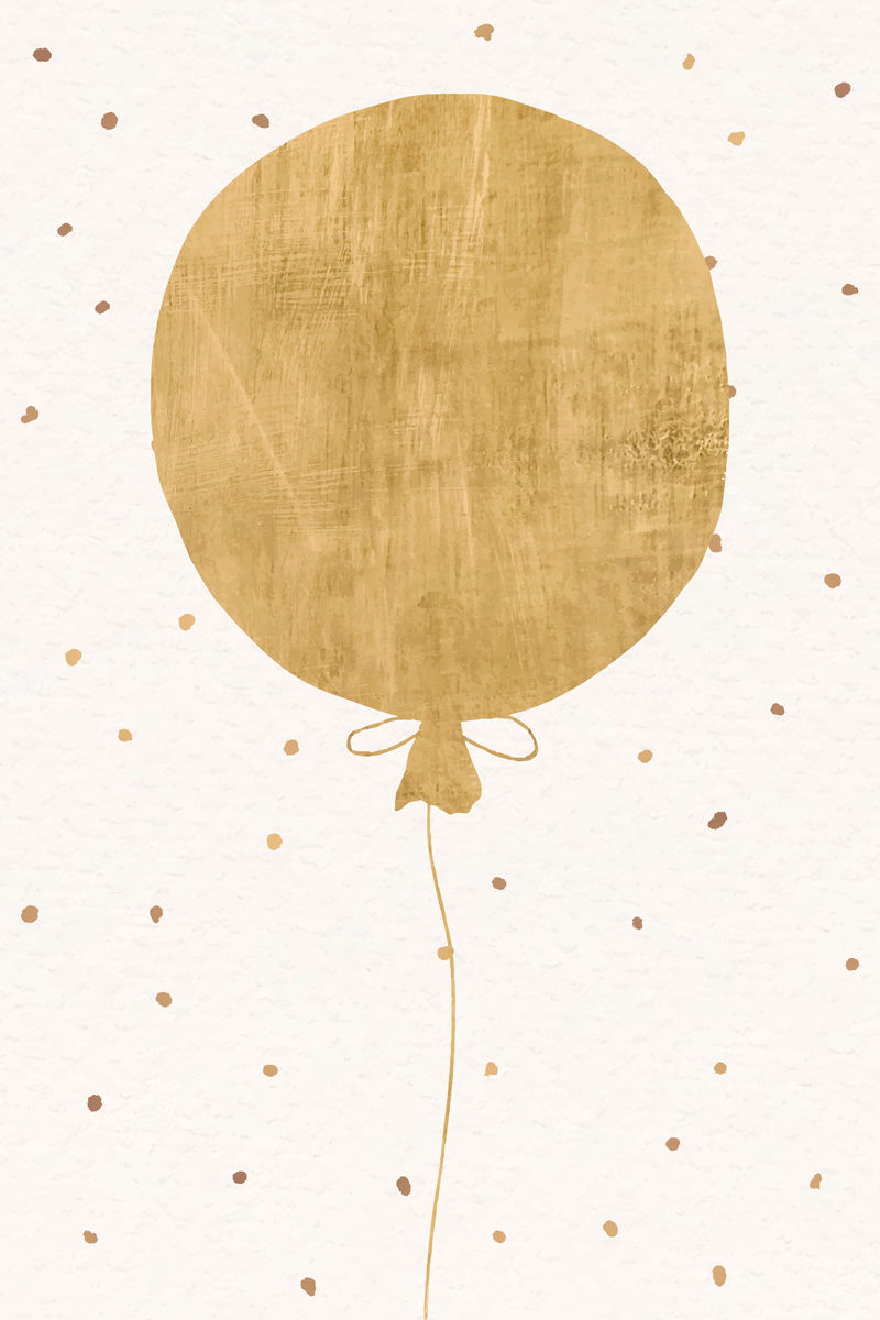 金色气球节日背景向量