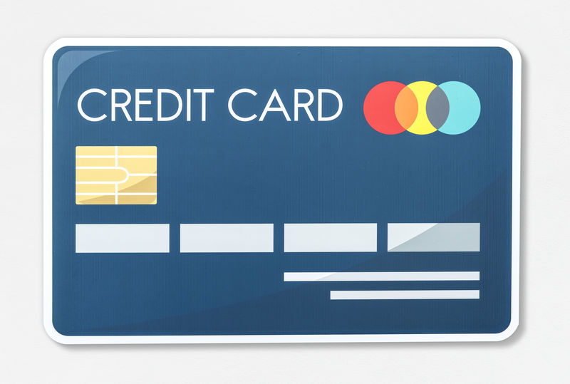 信用卡矢量图示图标