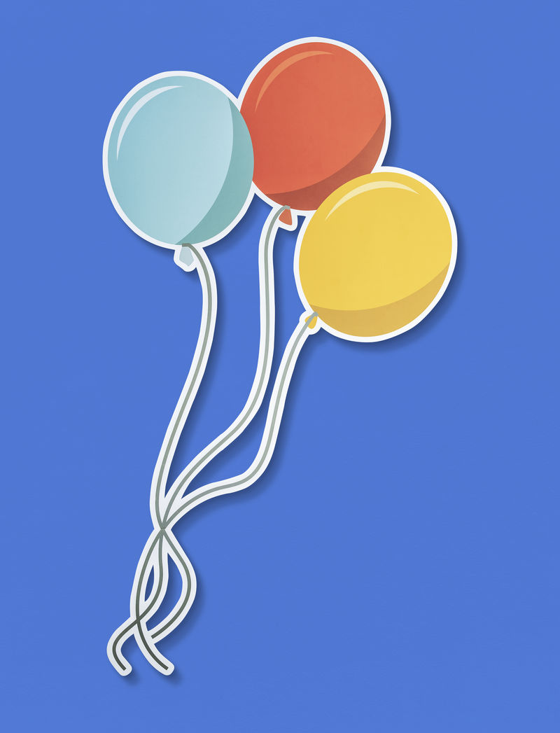 氦气球束矢量图