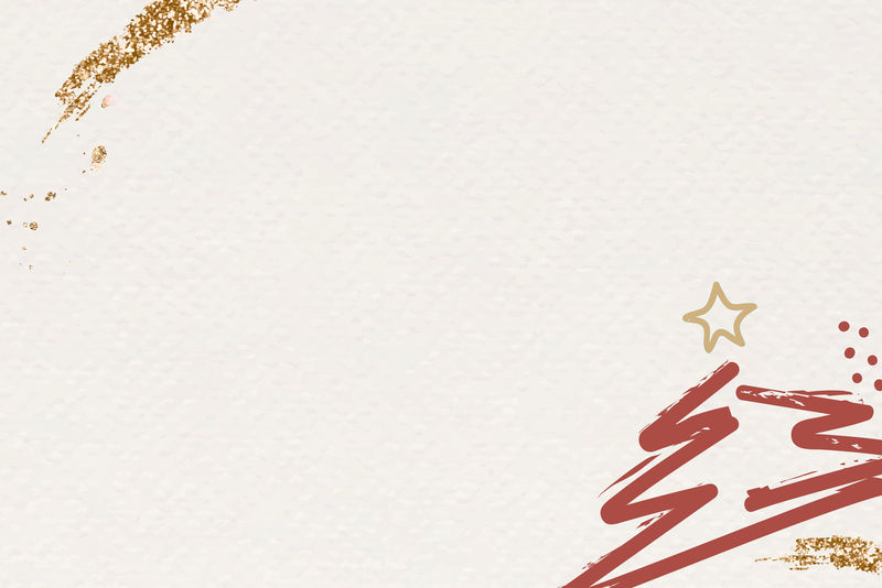 米色圣诞树矢量抽象纸纹理背景